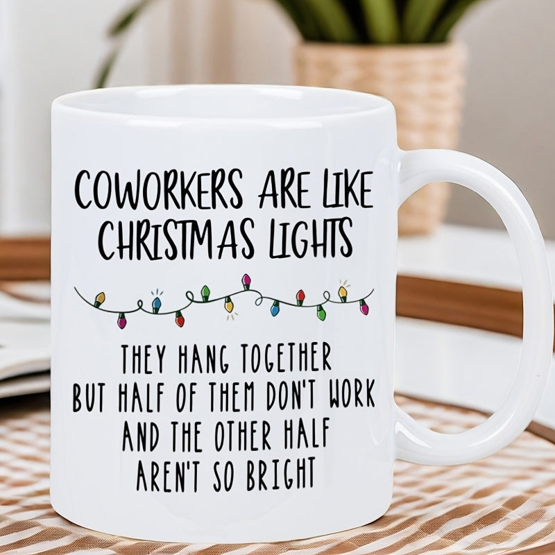 Tailorly White Ceramic 11 oz Mug - the magic of your coworkers