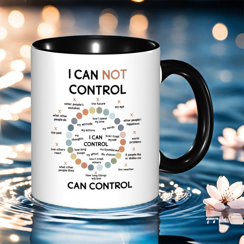Tailorly Black Accent 11 oz Mug - mindfulness print