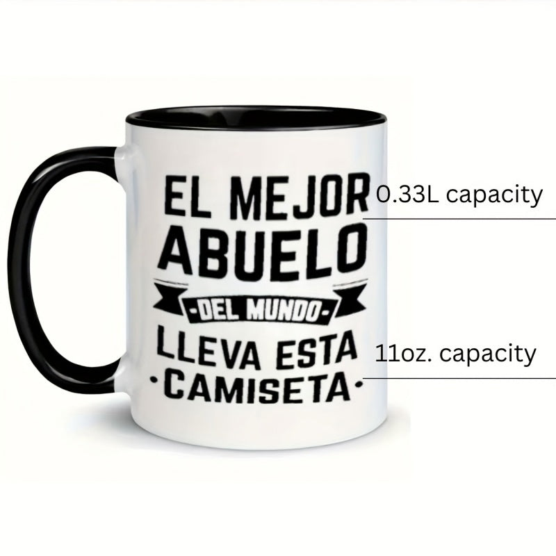 Tailorly Black Accent 11 oz Mug - a humorous ceramic mug designed for restaurants and businesses holding 11oz 360ml suitable for beverages thermal for