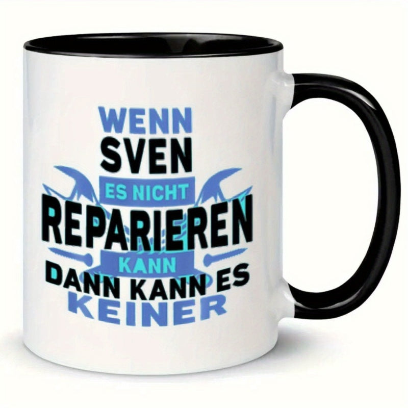 Tailorly Black Accent 11 oz Mug - wrenches text