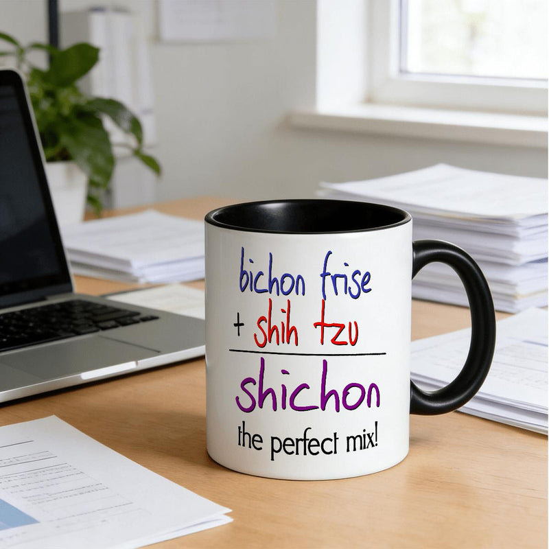 Tailorly Black Accent 11 oz Mug - Shichon Mug 11 Oz (325 Ml) Ceramic Coffee Mug_9c6fef12f2374dfb81bbb39a889266c9