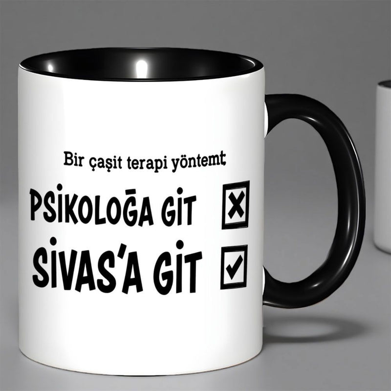Tailorly Black Accent 11 oz Mug - skip the psychiatrist go to this
