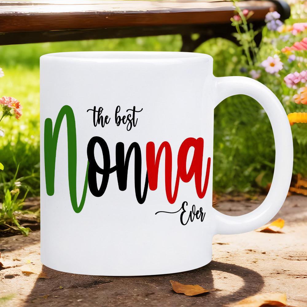 Tailorly White Ceramic 11 oz Mug - the best ever text design
