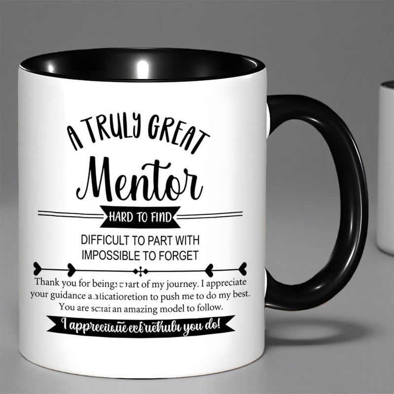 Tailorly Black Accent 11 oz Mug - appreciation message