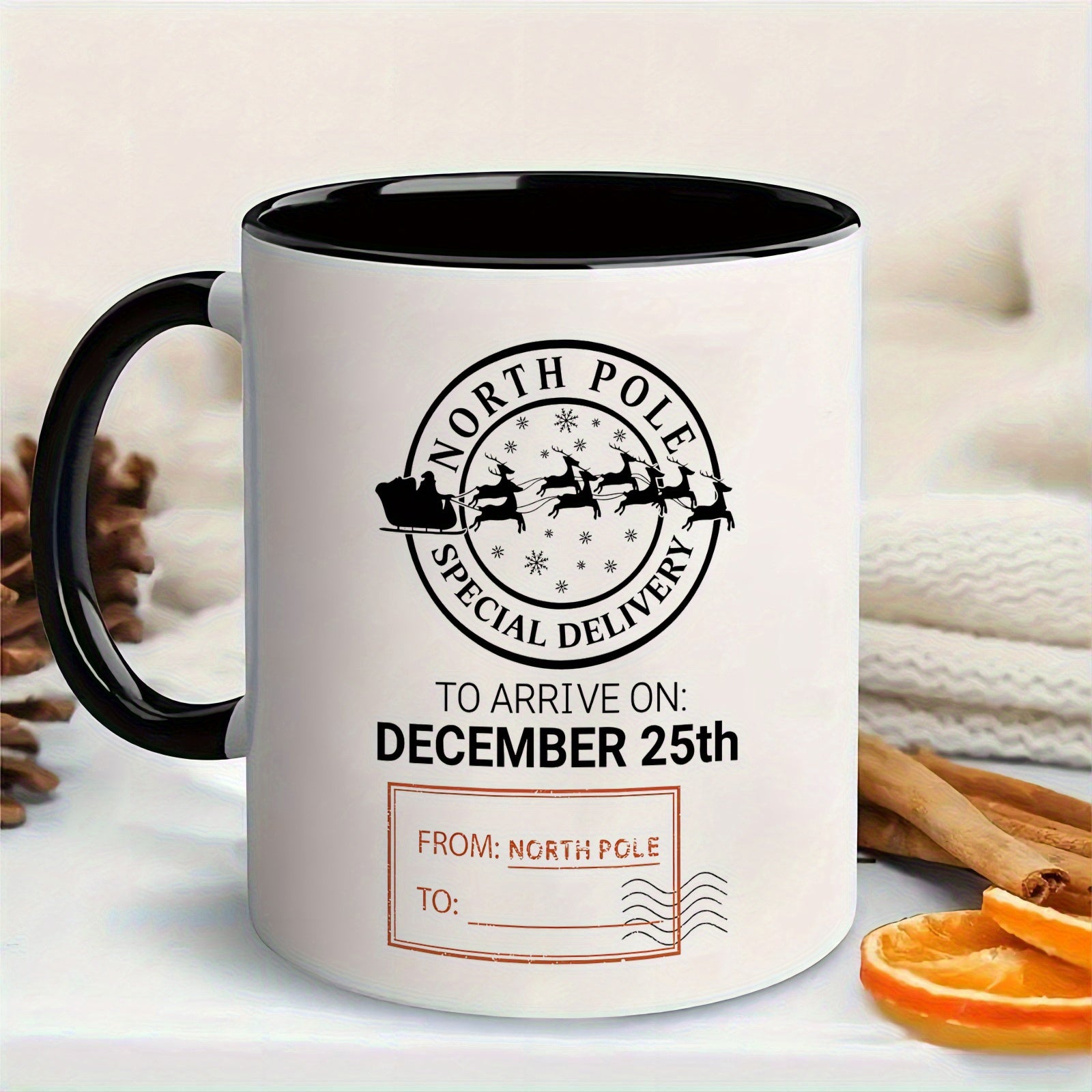 Tailorly Black Accent 11 oz Mug - humorous mug for polar 11oz ceramic safe for microwave and dishwasher ideal for hot and cold beverages perfect gift