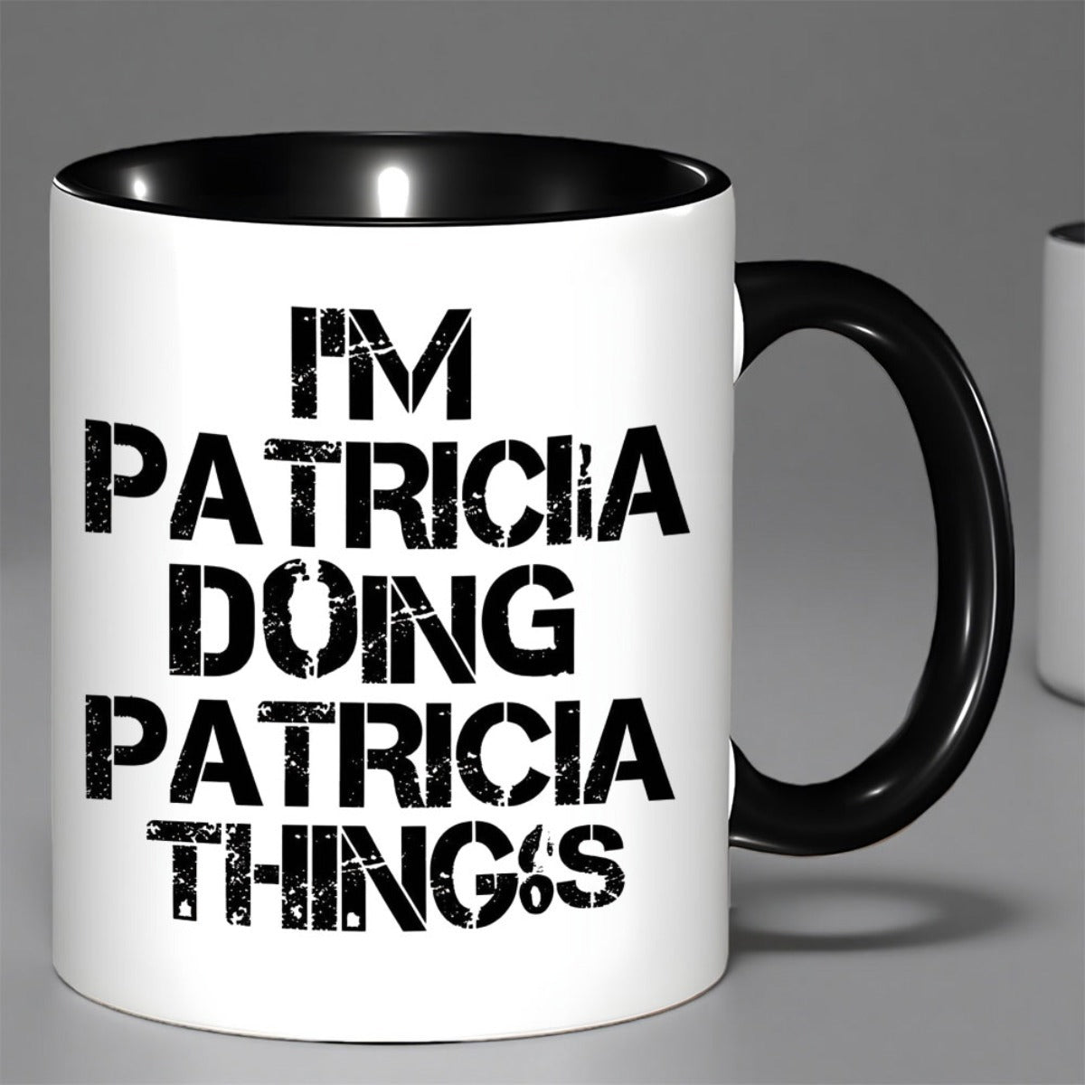 Tailorly Black Accent 11 oz Mug - im doing things text