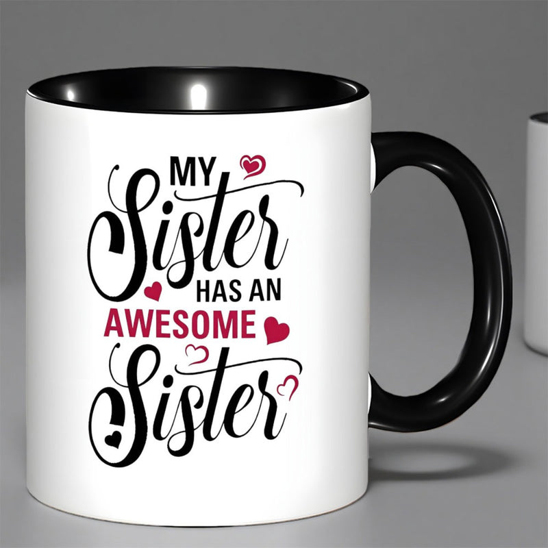 Tailorly Black Accent 11 oz Mug - my sister has an awesome travel mug1pc 11oz coffee cup funny mug tea mug coffe mugs christmas_bd22dc9033164578bbcda1de262fc0c2