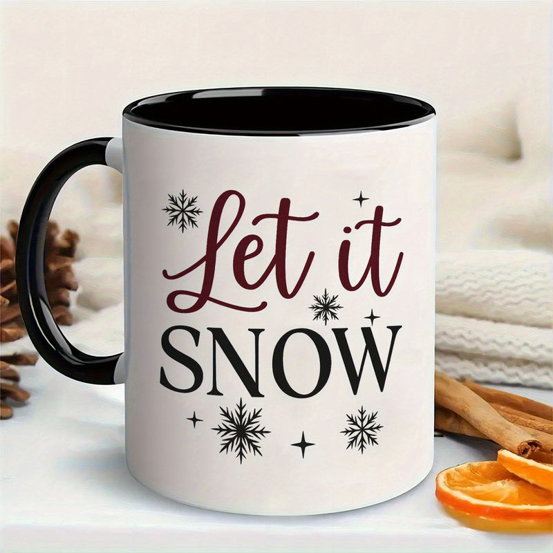 Tailorly Black Accent 11 oz Mug - winter theme