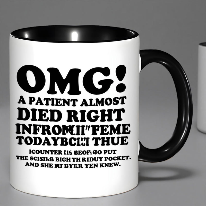 Tailorly Black Accent 11 oz Mug - omg text