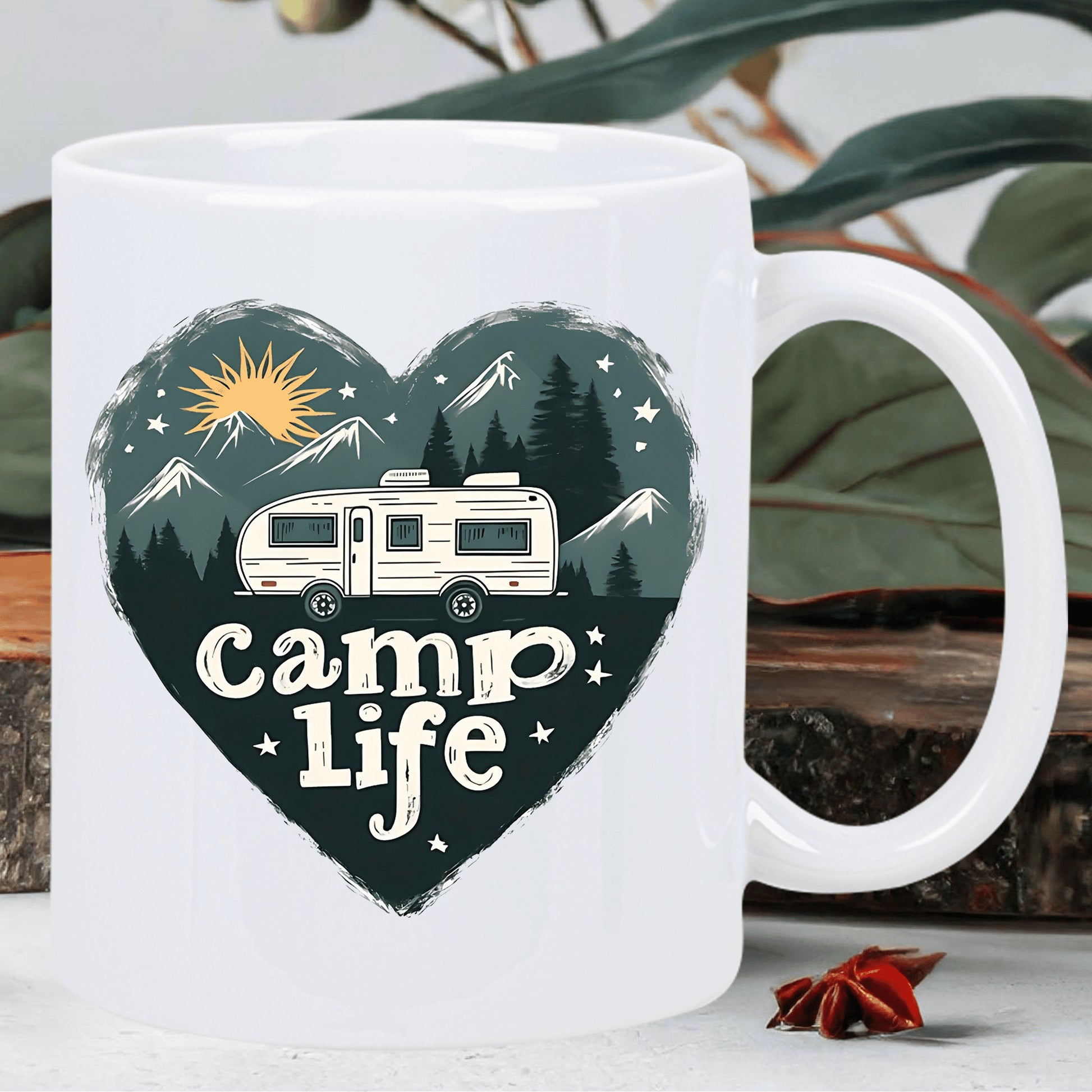 Tailorly White Ceramic 11 oz Mug - 1pc 11oz insulated ceramic coffee mug rv durable reusable hand wash only perfect gift for and camping gift item
