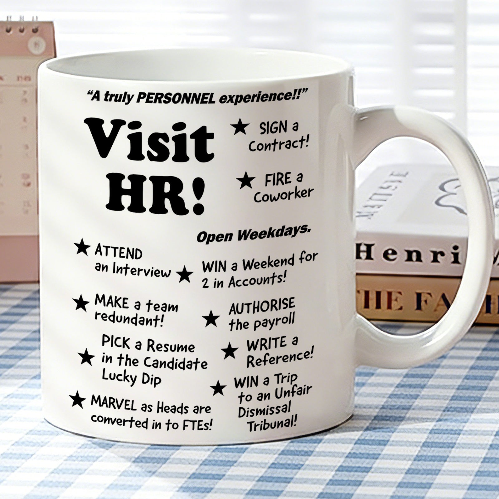 Tailorly White Ceramic 11 oz Mug - sarcastic office jokes hr humor lip contact