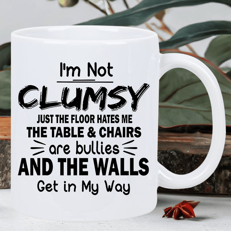 Tailorly White Ceramic 11 oz Mug - im not humorous text