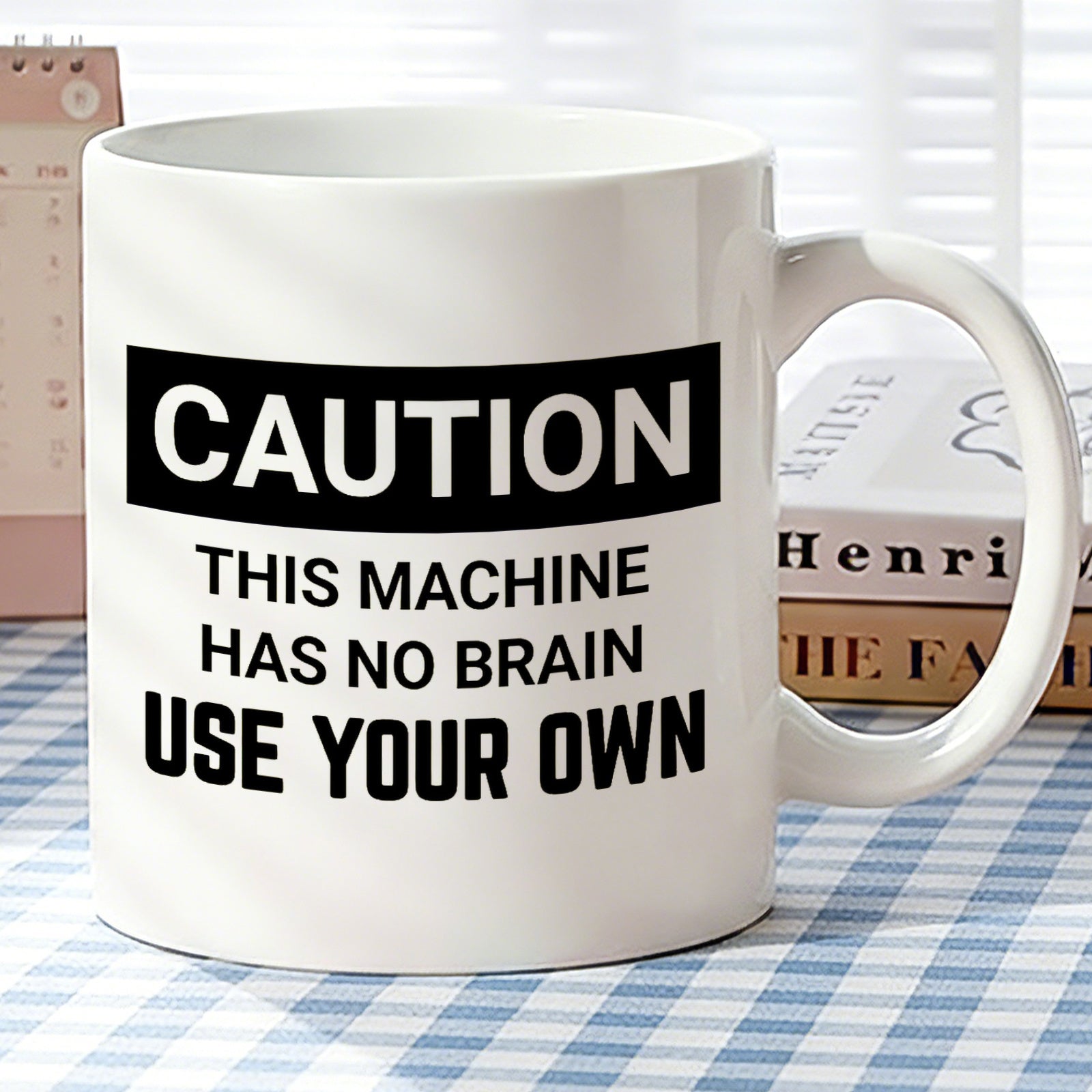 Tailorly White Ceramic 11 oz Mug - funny workplace warning quote