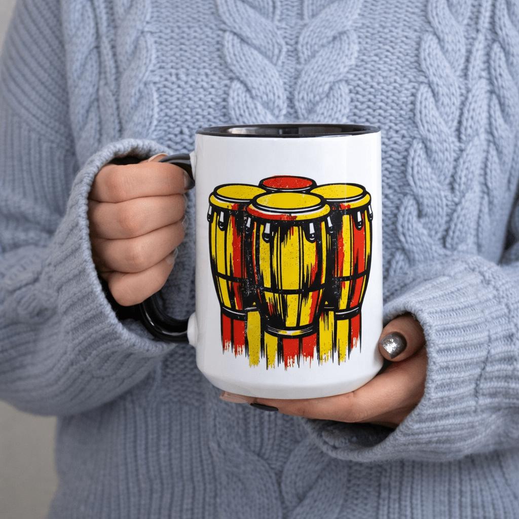Tailorly Black Accent 11 oz Mug - latin rhythm