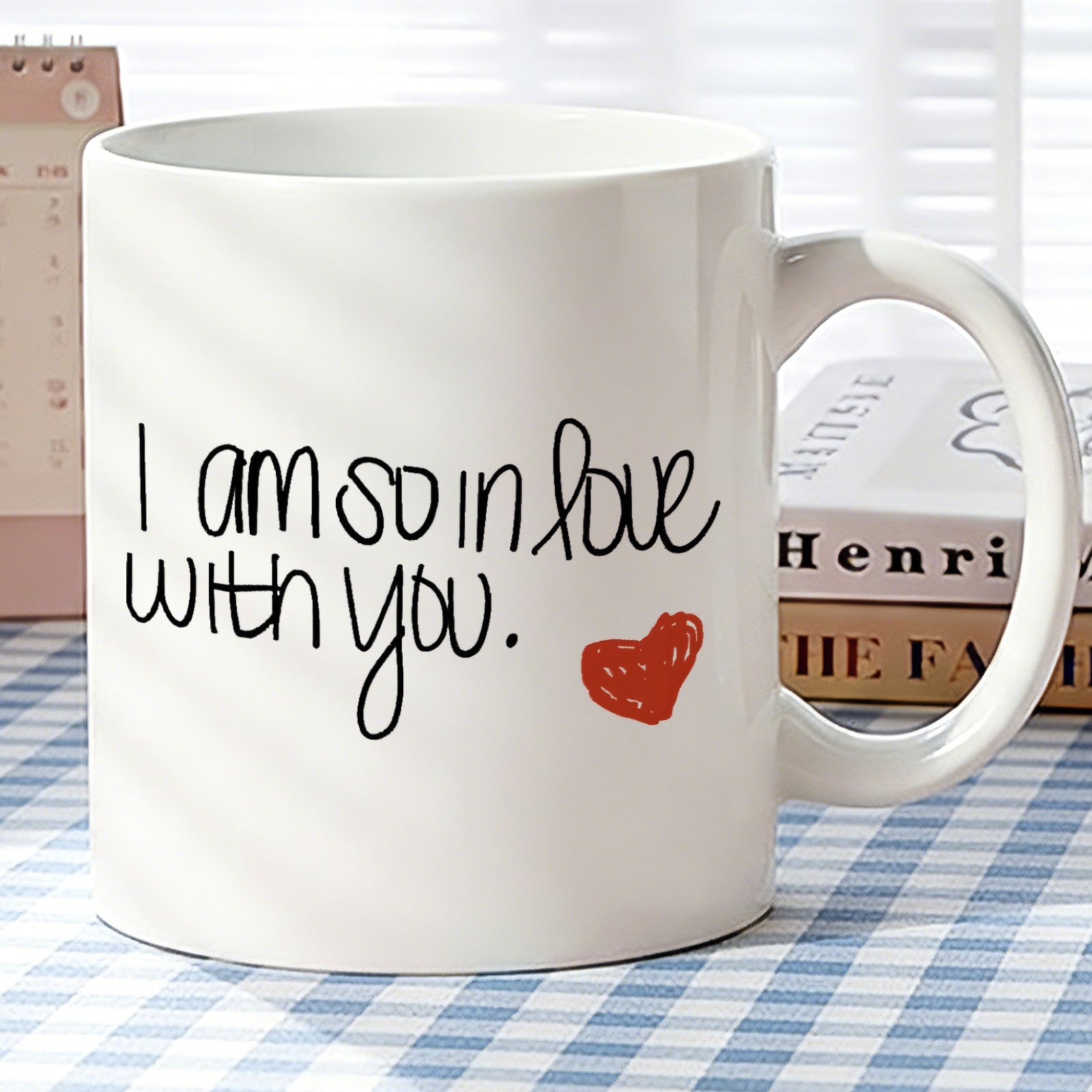 Tailorly White Ceramic 11 oz Mug - hand lettered love quote