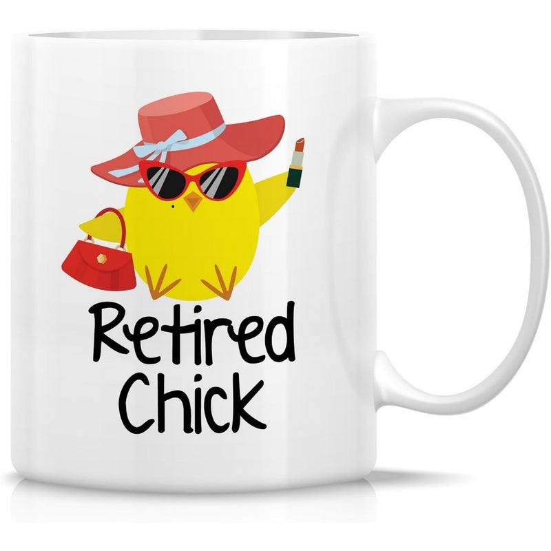 Tailorly White Ceramic 11 oz Mug - retired chick