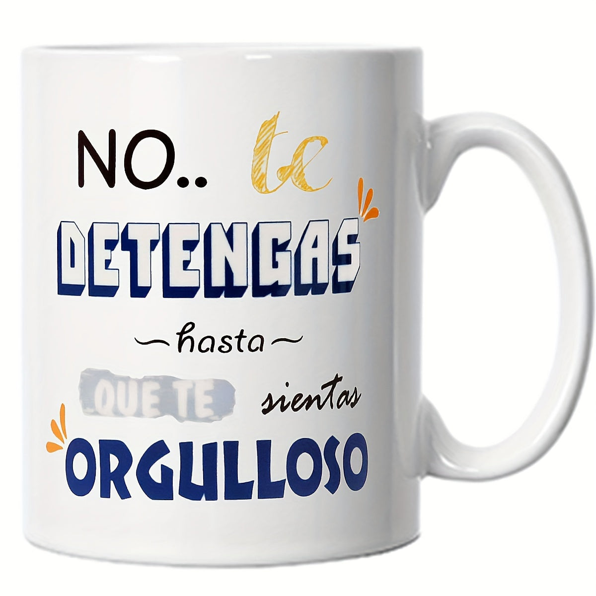 Tailorly White Ceramic 11 oz Mug - motivational design