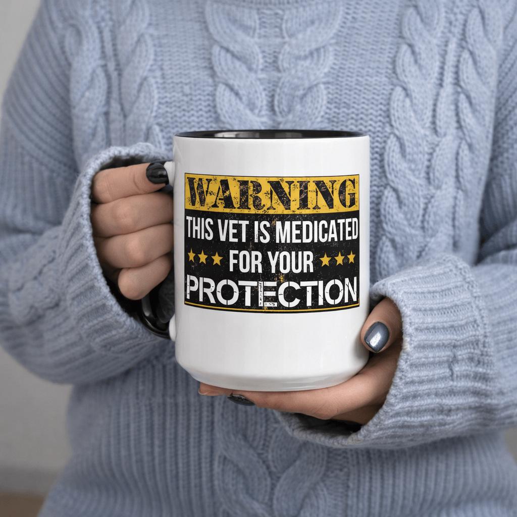 Tailorly Black Accent 11 oz Mug - warning this vet is