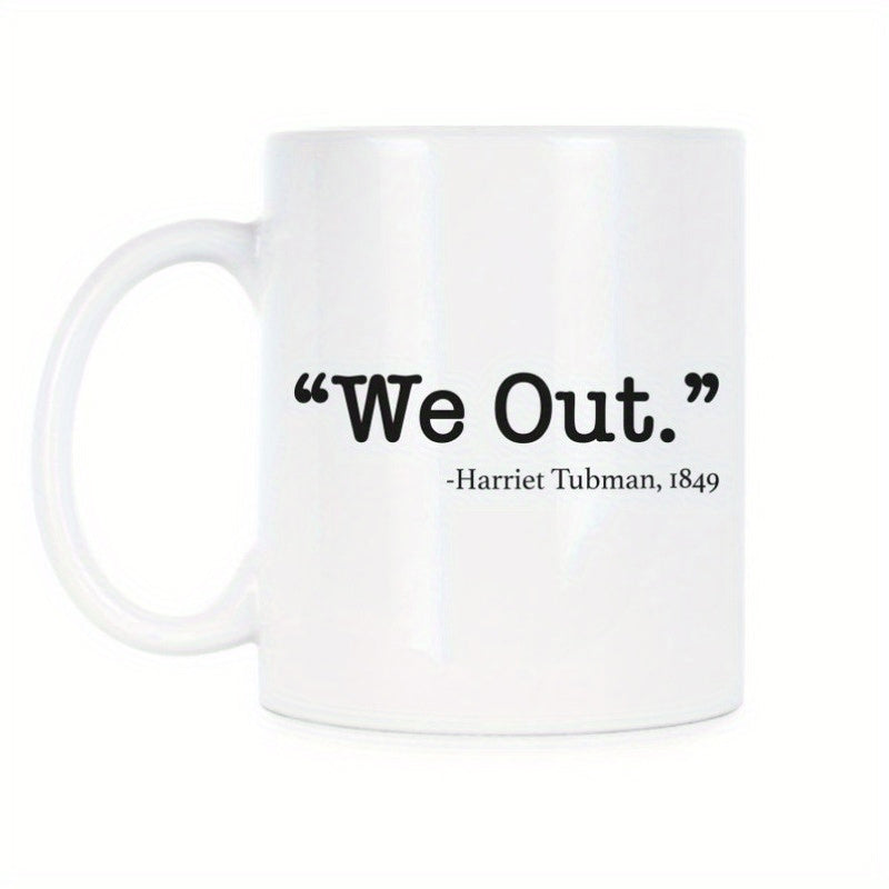 Tailorly White Ceramic 11 oz Mug - black history civil