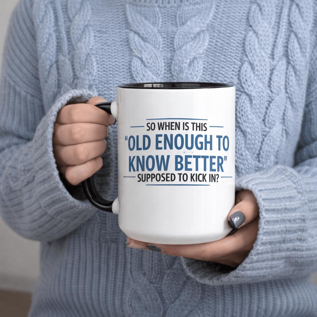 Tailorly Black Accent 11 oz Mug - so when is this to supposed to kick in
