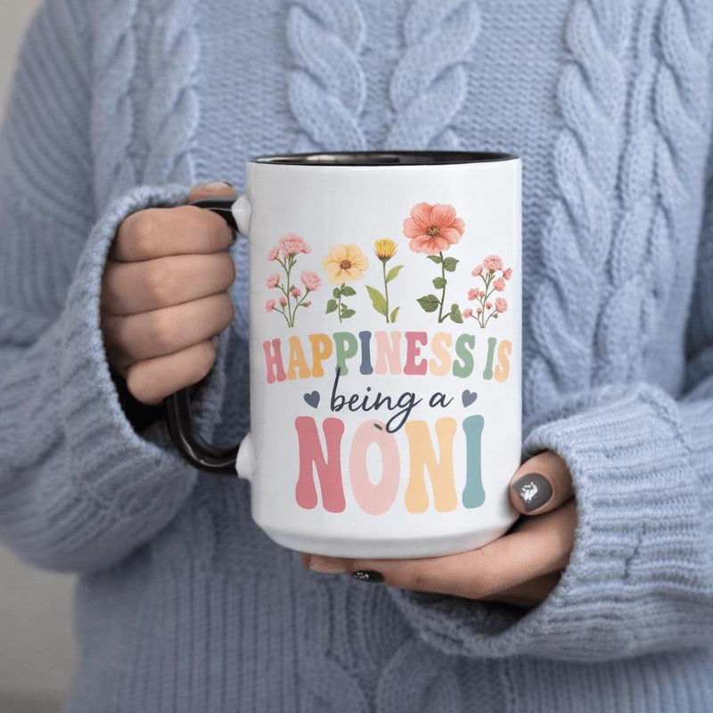 Tailorly Black Accent 11 oz Mug - being mug gift for with flowers 11oz printed ceramic mug 11oz printed ceramic mug coffee mug with print dishwasher