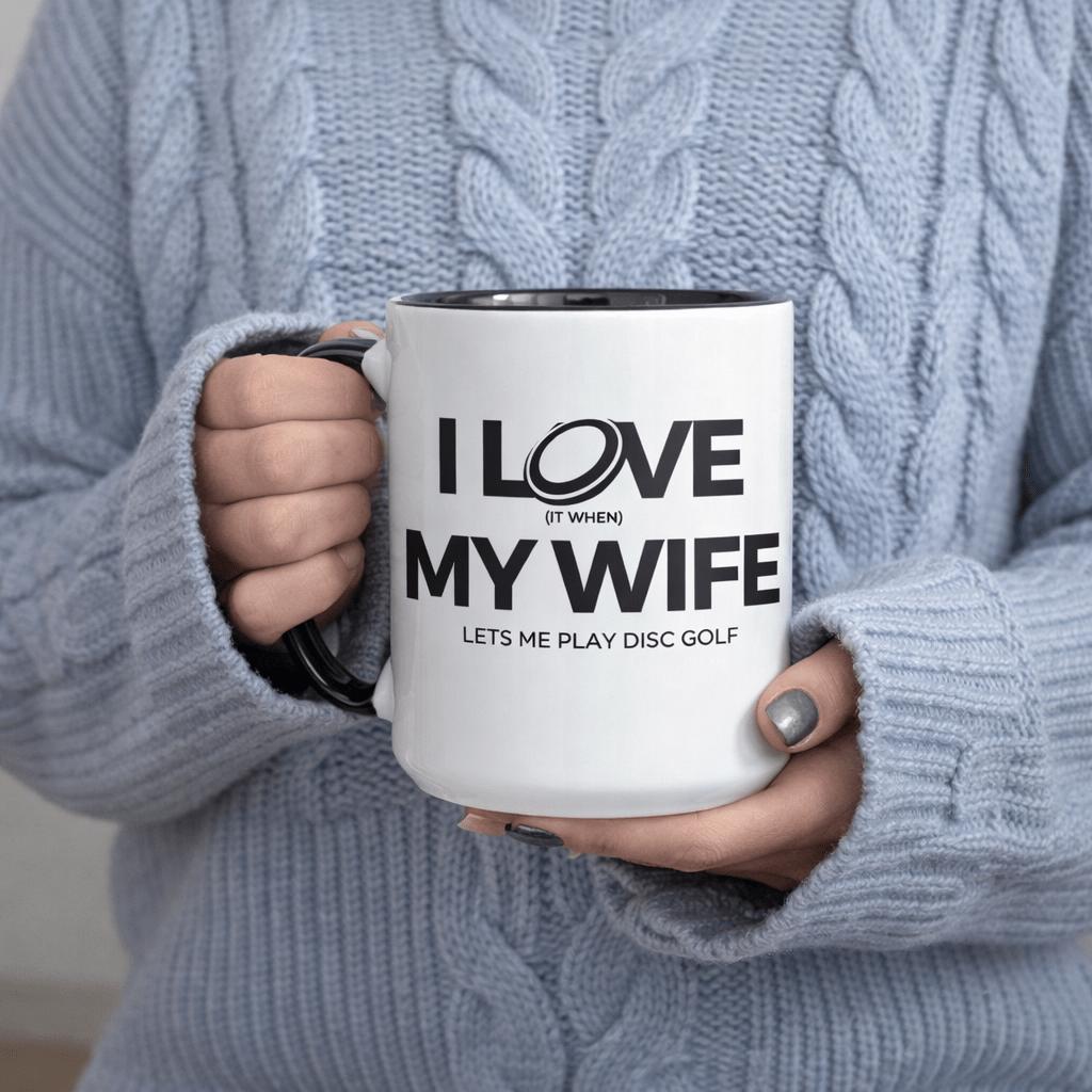 Tailorly Black Accent 11 oz Mug - it when lets me play disc 11oz printed ceramic mug 11oz printed ceramic mug premium ceramic mug ceramic dishwasher