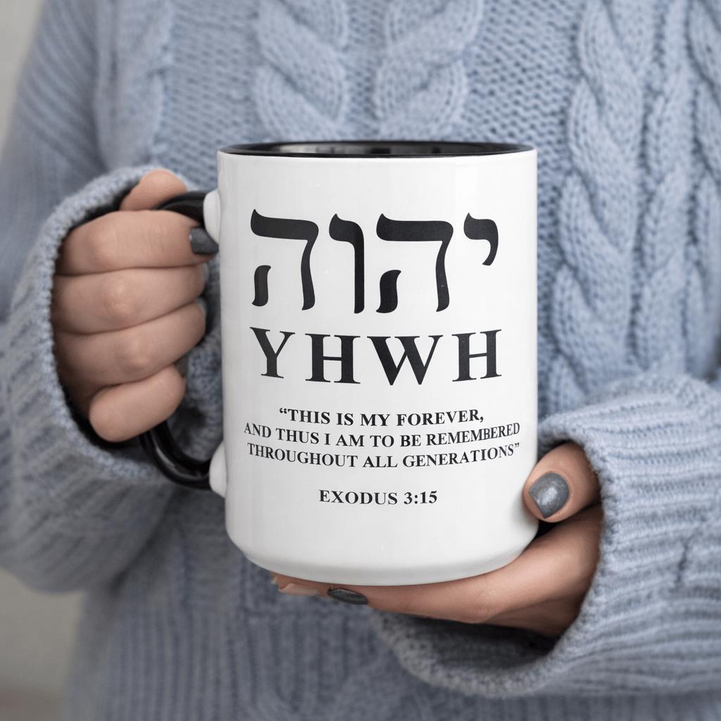 Tailorly Black Accent 11 oz Mug - 3 15 forever and i am to throughout all generations