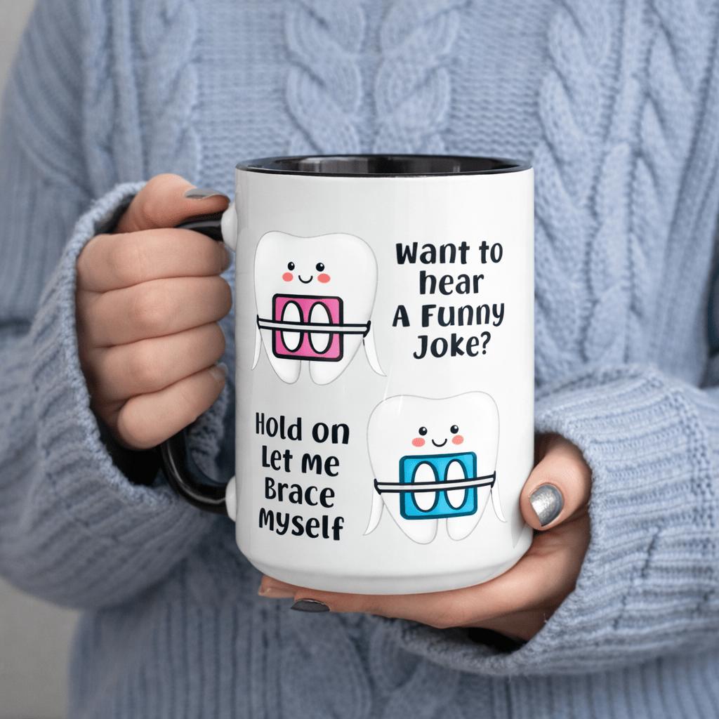 Tailorly Black Accent 11 oz Mug - funny joke