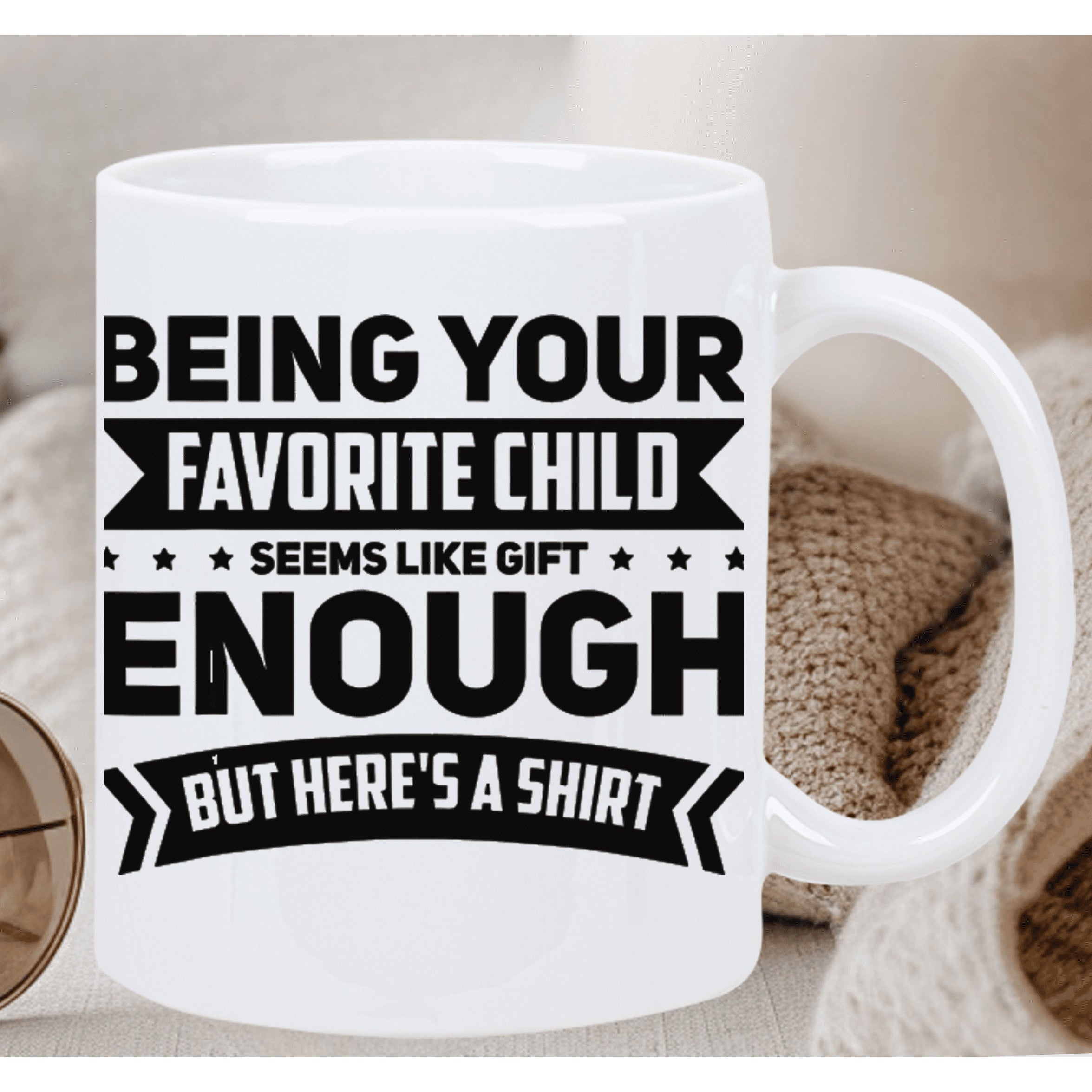 Tailorly White Ceramic 11 oz Mug - 1pc 11oz ceramic coffee mug reusable hand wash only funny gift for parents grandparents aunts hot cold drinks