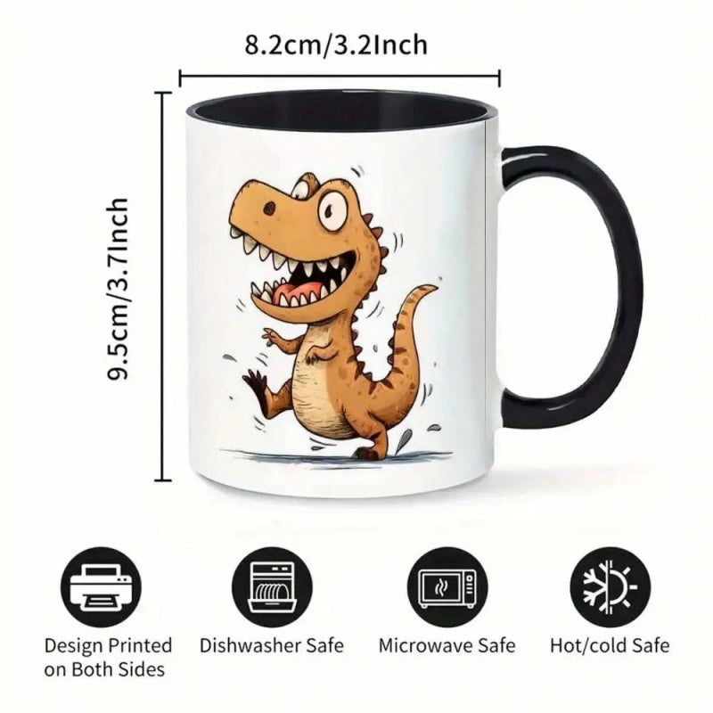 Tailorly Black Accent 11 oz Mug - abstract geometric pattern