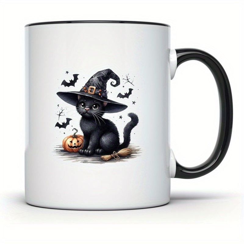 Tailorly Black Accent 11 oz Mug - witchy， spooky halloween themed