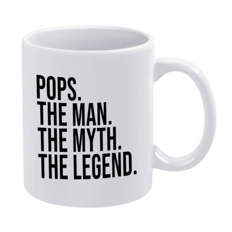 Tailorly White Ceramic 11 oz Mug - words pops