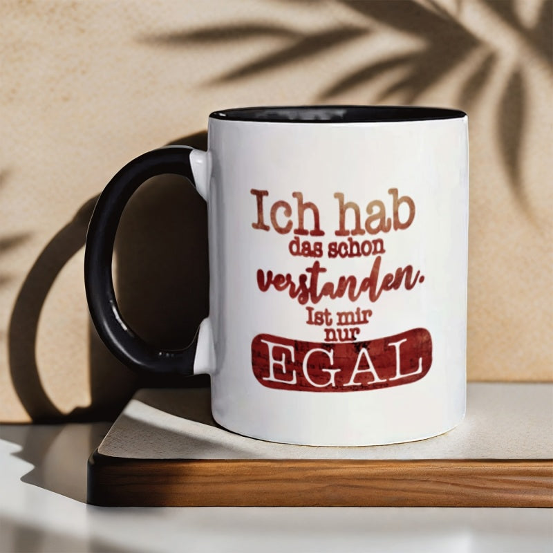 Tailorly Black Accent 11 oz Mug - sorry i cant assist with that text
