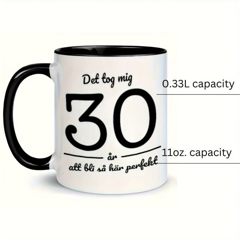 Tailorly Black Accent 11 oz Mug - mr golfs golf character design