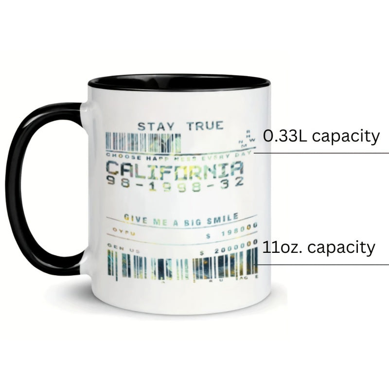 Tailorly Black Accent 11 oz Mug - barcode