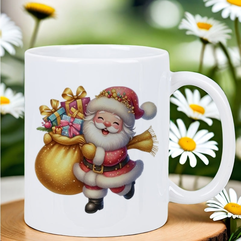 Tailorly White Ceramic 11 oz Mug - magical gift of joy text design