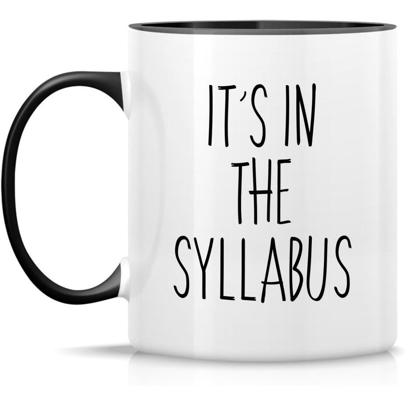 Tailorly Black Accent 11 oz Mug - humorous professor