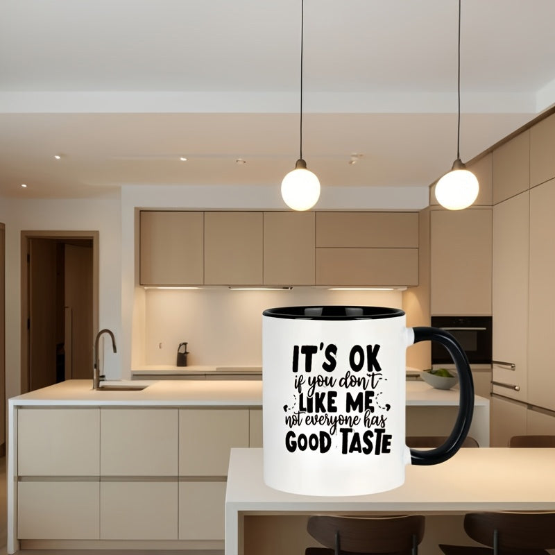 Tailorly Black Accent 11 oz Mug - humorous design