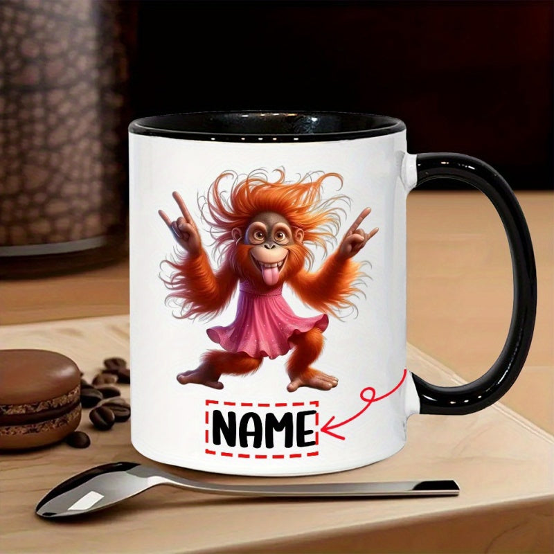 Tailorly Black Accent 11 oz Mug - custom name
