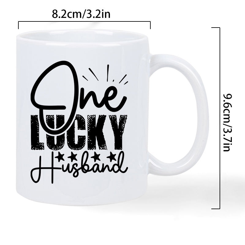 Tailorly White Ceramic 11 oz Mug - pickle queen