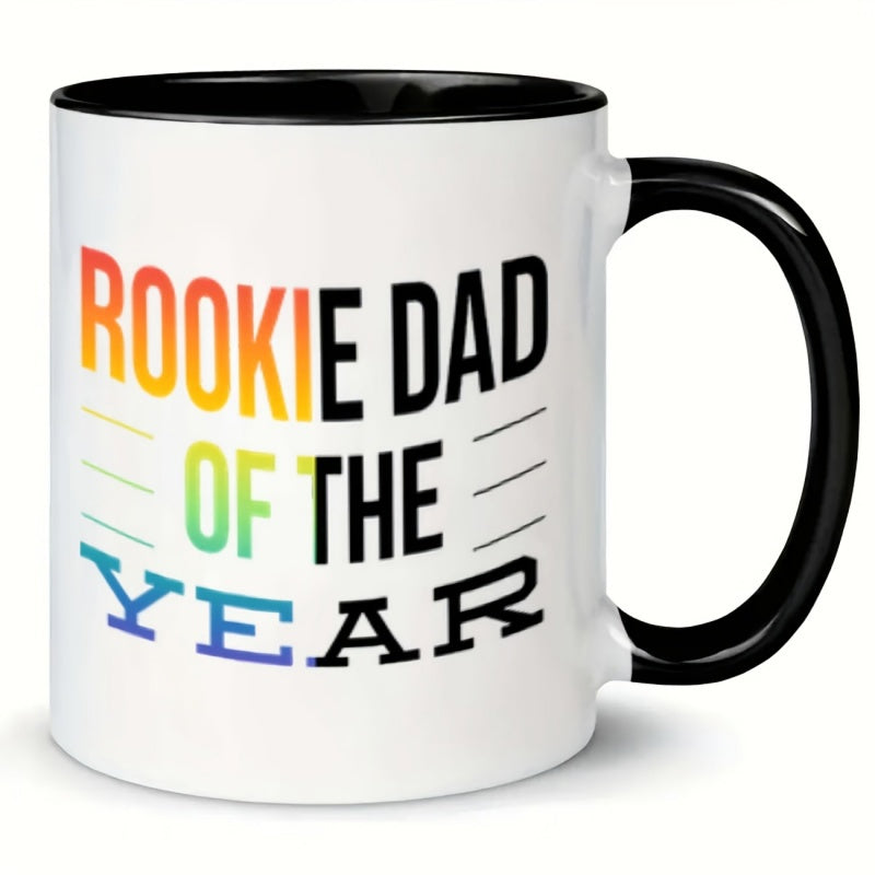 Tailorly Black Accent 11 oz Mug - rookie dad year
