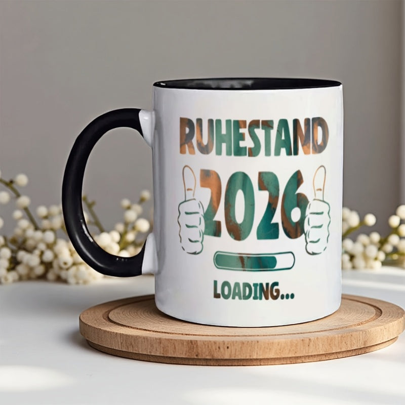 Tailorly Black Accent 11 oz Mug - humorous funny retirement phrases