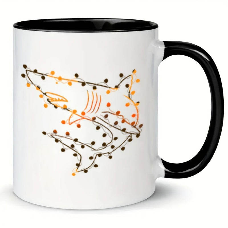 Tailorly Black Accent 11 oz Mug - this 11oz ceramic coffee mug featuring a a perfect gift for sports fans and office employees its suitable for