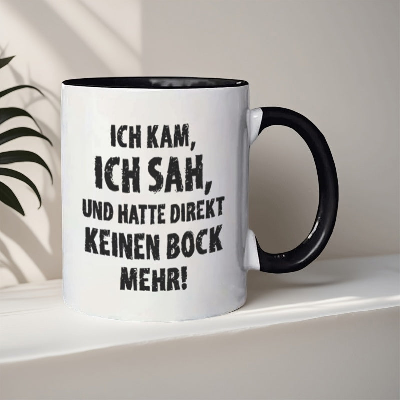 Tailorly Black Accent 11 oz Mug - 1pc office home or golf outingsich cam mug 11 ounce ceramic mug ideal for holiday birthday christmas suitable for