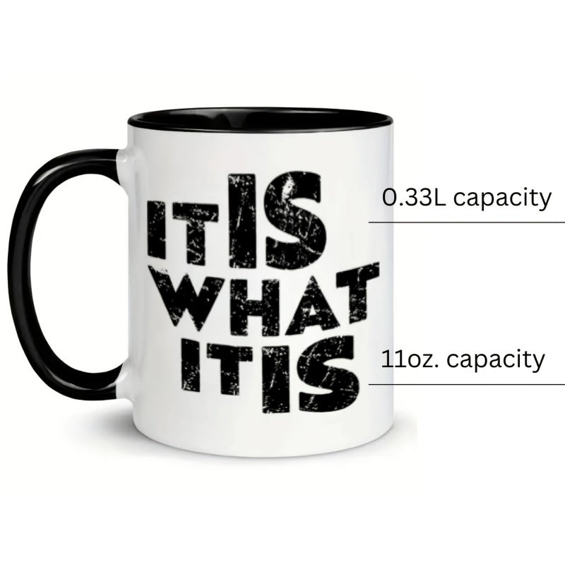 Tailorly Black Accent 11 oz Mug - humorous quote
