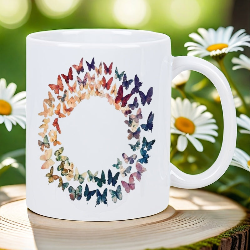 Tailorly White Ceramic 11 oz Mug - circle