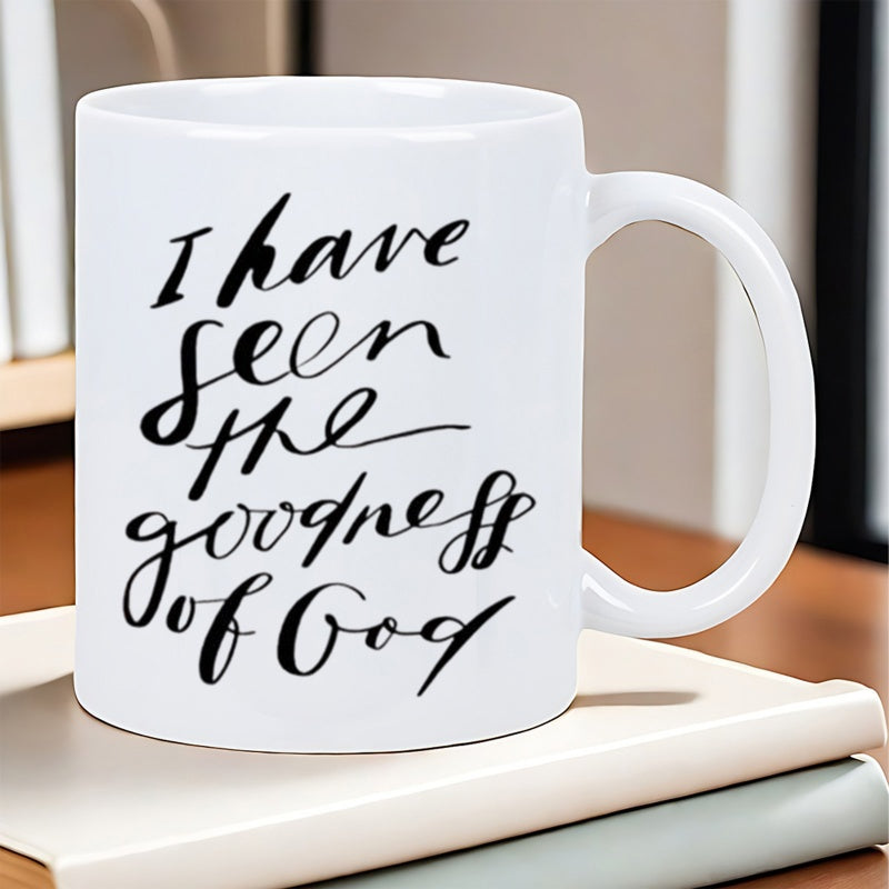 Tailorly White Ceramic 11 oz Mug - inspirational script