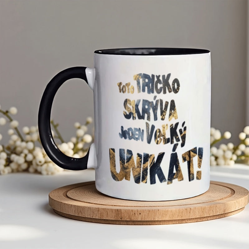 Tailorly Black Accent 11 oz Mug - funny novelty text