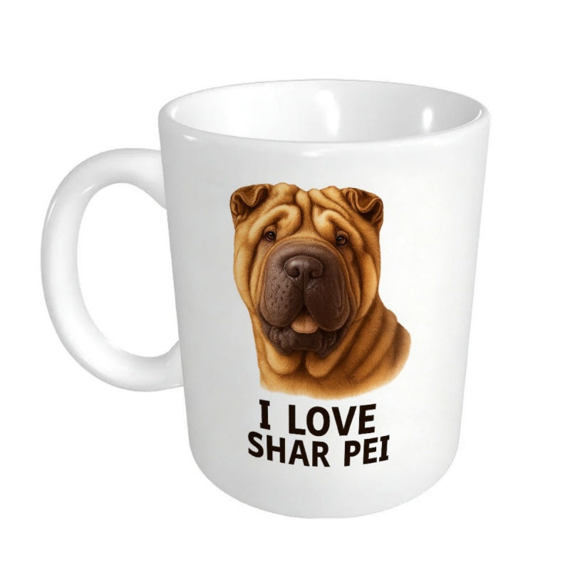 Tailorly White Ceramic 11 oz Mug - chinese pei design