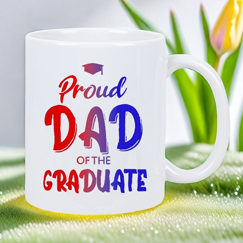 Tailorly White Ceramic 11 oz Mug - proud dad of